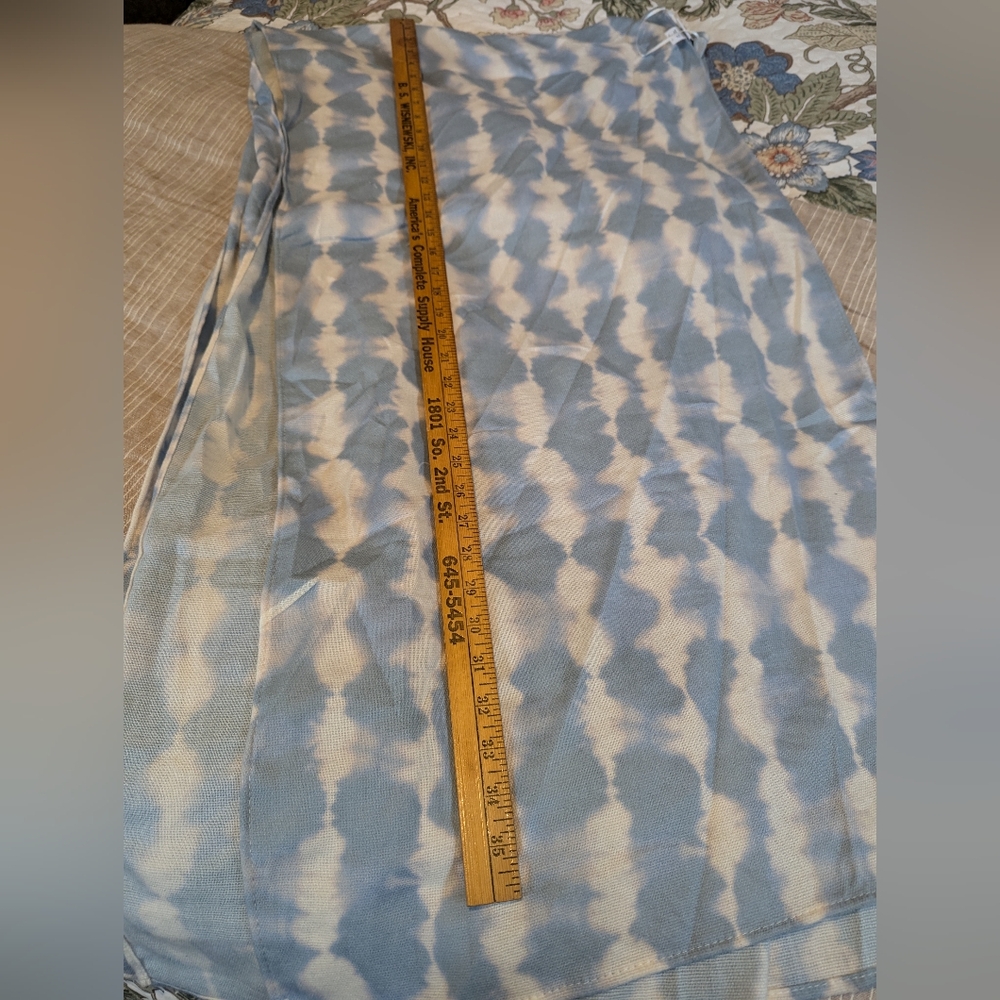 One size shrug wrap by Sonoma blue and white - Picture 7 of 9